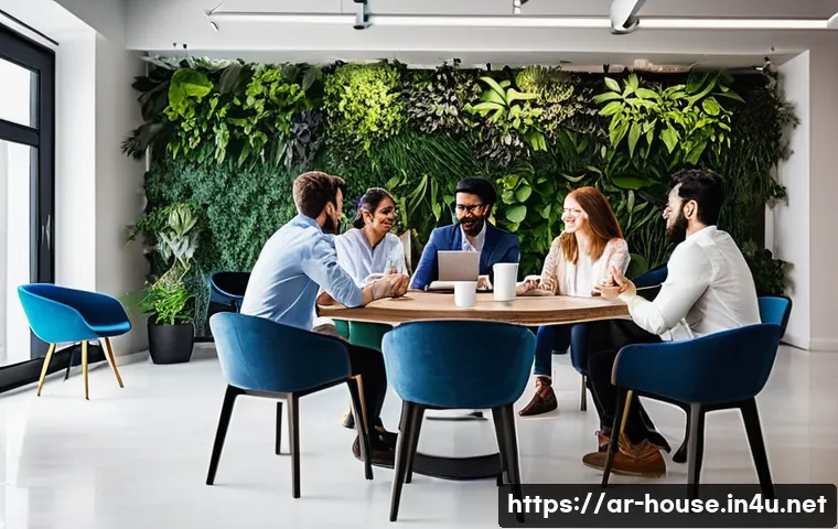 공유 오피스 임대 - **Prompt 1: Vibrant Collaborative Hub**
    "An image capturing a diverse group of young professiona...